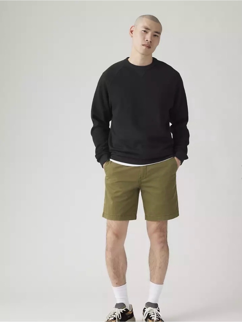 Levi's Olive Green Men's Chino Cotton Shorts